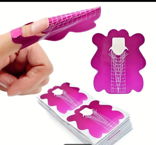 100pc Sticky Nail Forms – Shape & Sculpt with Ease