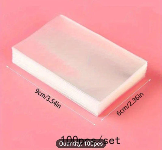 100pcs Clear Cellophane Lollipop Bags