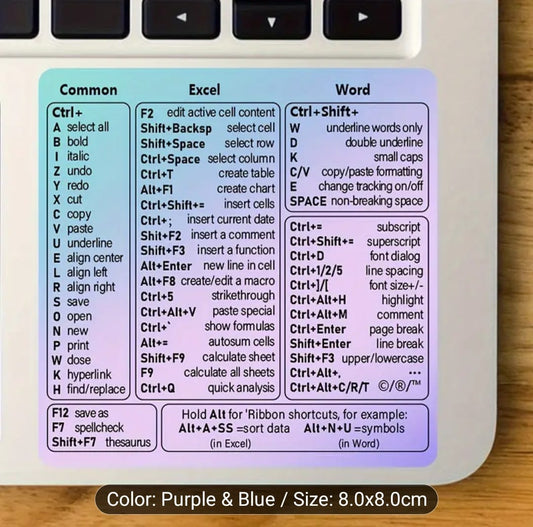 1pc Laptop Shortcut Guide