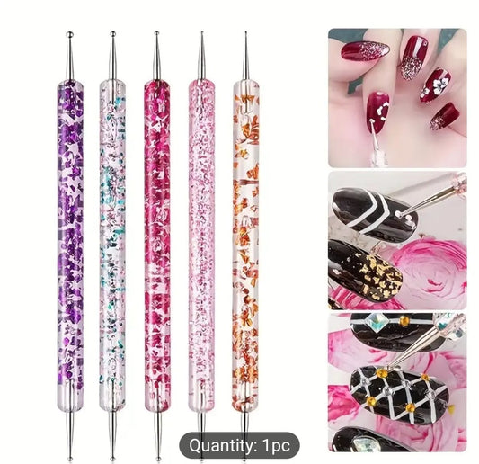 5 PC Dual Ended Nail Art Rhinestone Brushes – Precision & Style