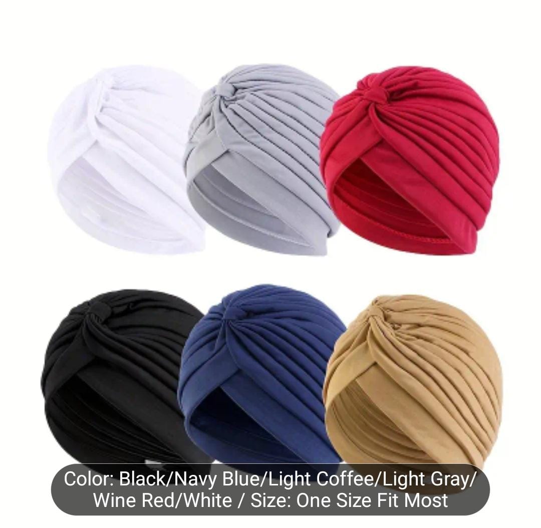 6pc Turban Set – One Size Fits Most