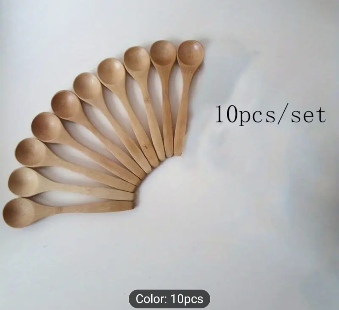 10pc Wooden Spoons – 13cm