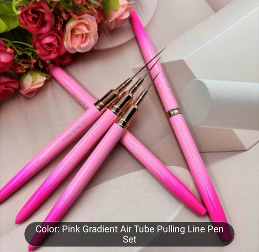 Metal Rod Nail Brush Set (5pc) – Precision for Every Detail