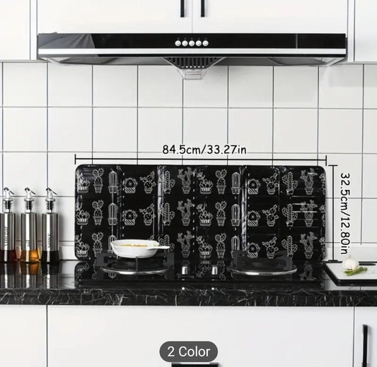 Heat-Resistant Splash Guard – Cactus (Black)