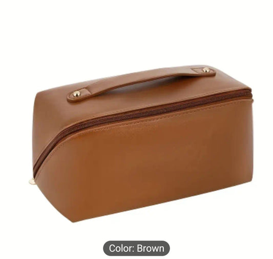Large Capacity Multi-Functional Makeup Bag with Zipper