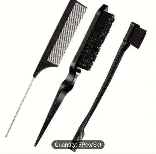 3pc Home Set โ Smooth Black Brush Set