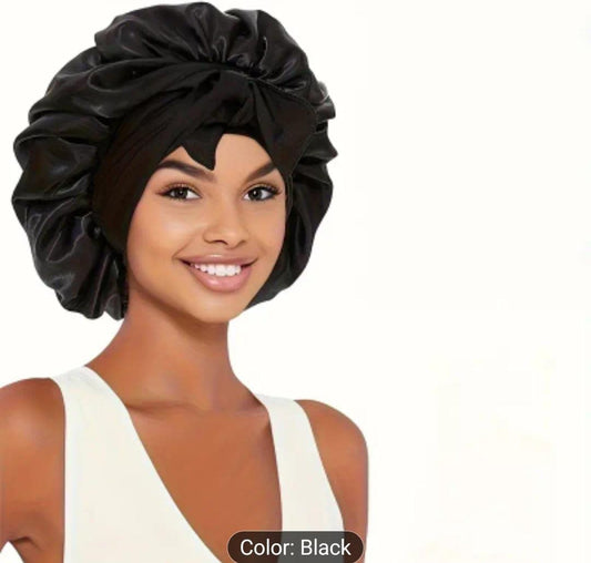 Black bonnet With Tie