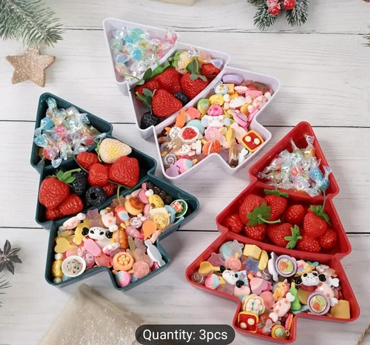 3pc Christmas Tree Snack Bowl Set