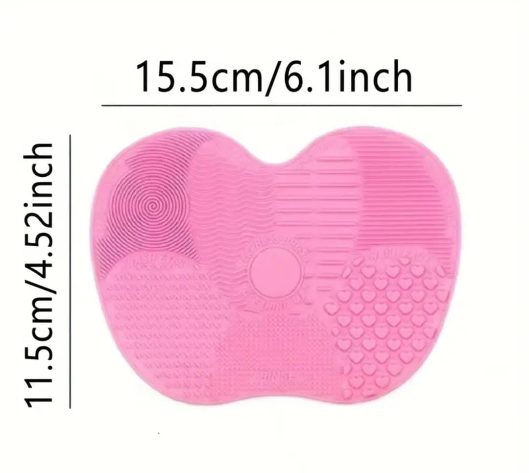 Silicone Apple-Shaped Scrub Pad with Suction Cup