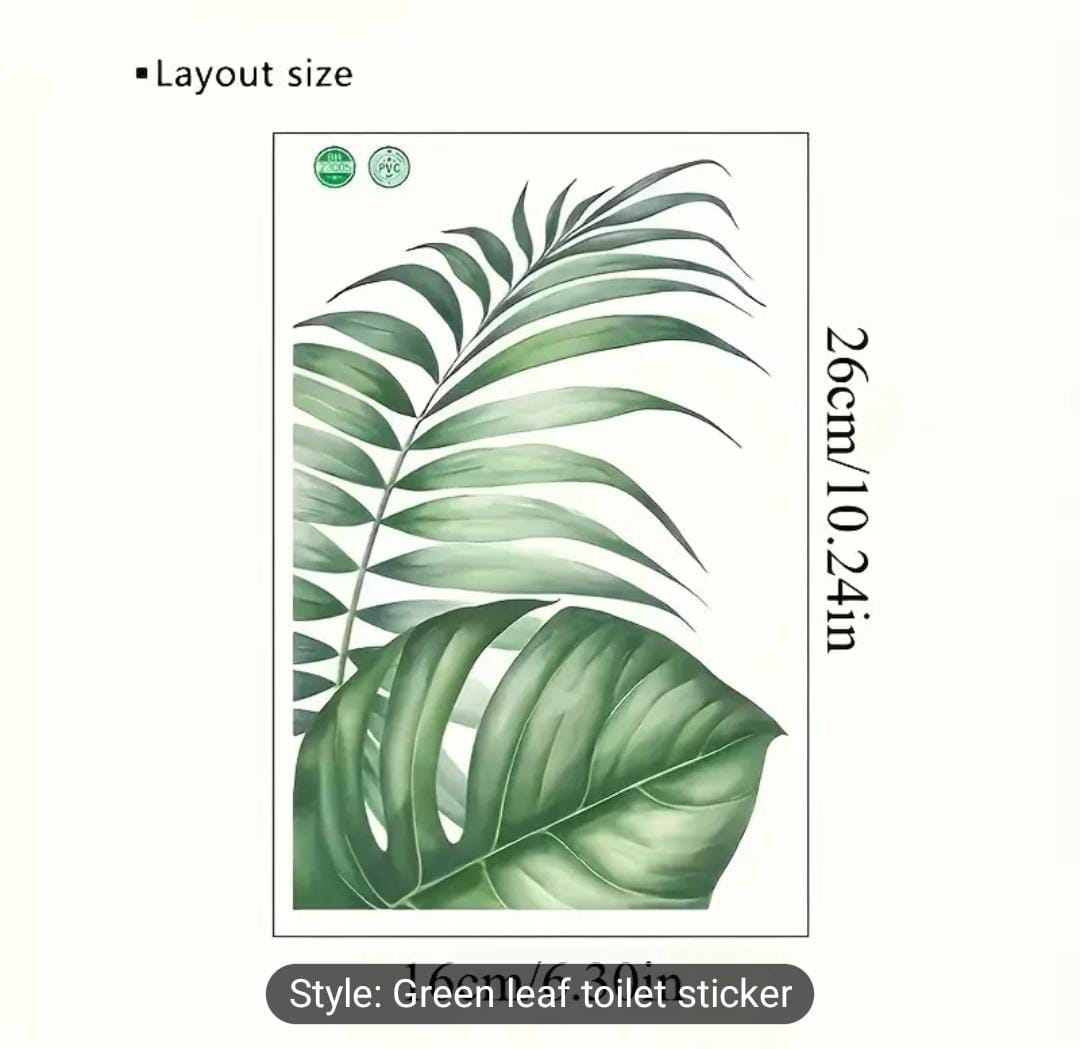 Tropical Bath Leaf Sticker