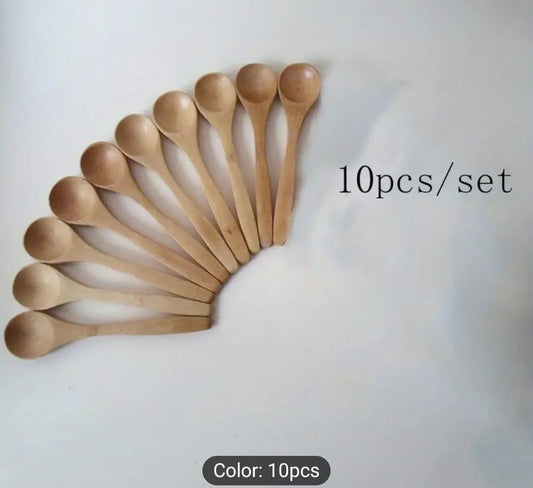 10pc Wooden Spoons – 13cm