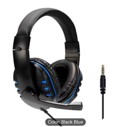 Black Headset Computer Earphones